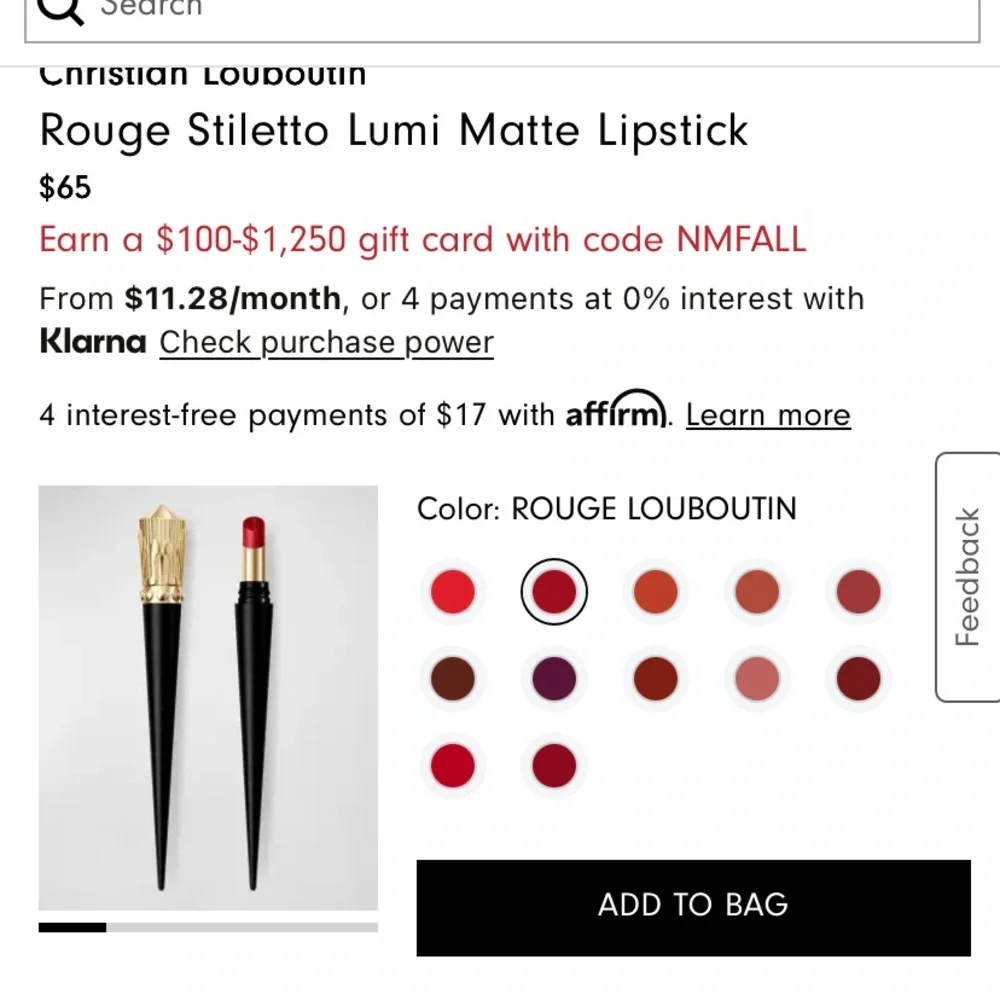 Two Christian Louboutin Rouge Stiletto Lipsticks - New in Box - Picture 5 of 5